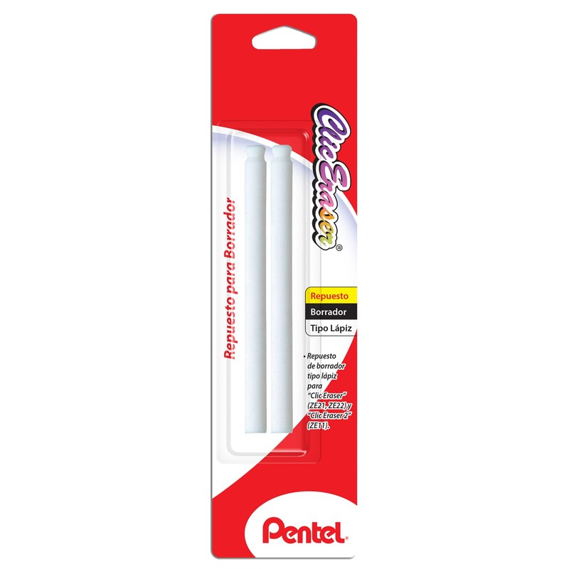 Pentel Repuesto para Goma Clic Eraser Blíster Pack con 02