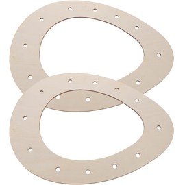 2pcs Easter Wreath Flower Garland Frame Wood Wreath Frames Wood Rings Wood Egg Wreath Frame Wreath Support Wreath Making Rings Floral Frame Forms Egg Shaped Wreath Frame