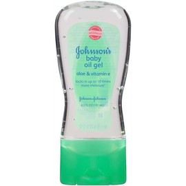 Johnson & Johnson 003296 Baby Oil Gel with Aloe Vera & Vitamin E, 6.5 oz. (Pack of 24)