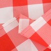 2 Pack Waterproof Polyester Fabic Rectangle Checkered Tablecloth，60x84 Outdoor Table
