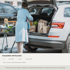 Set of 2 Rear Tailgate Trunk Lift Supports Gas Spring Struts for 2016-2021 Hyundai Tucson Without Power Liftgate