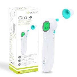 Bblüv - Or - Termómetro infrarrojo digital sin contacto, termómetro de oído, visualización LED 5 en 1, para bebés, niños y adultos, indicador de...   