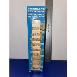 Greenbrier Games Mini 8.5 inch Tumbling Tower Game Wooden Stacking Blocks - 72 Pcs Set