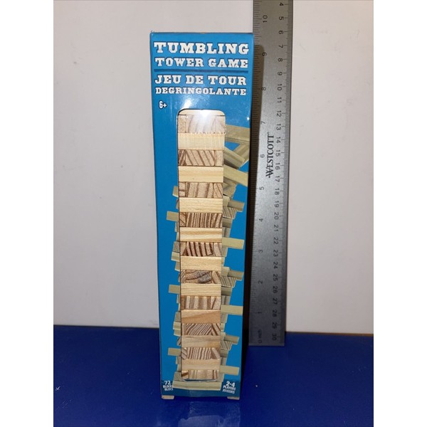 Greenbrier Games Mini 8.5 inch Tumbling Tower Game Wooden Stacking