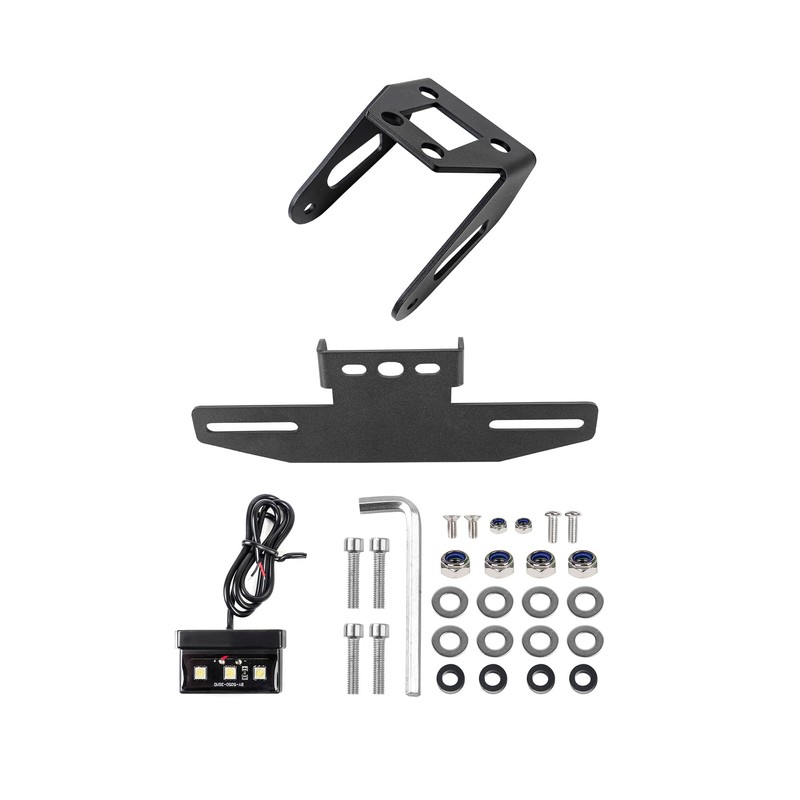 Motikvans Kawasaki License Plate Holder Adjustable Angle License Plate Holder