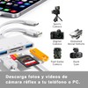 JOOPSHEE Lector de Tarjetas de Memoria 5en1, Adaptador USB y