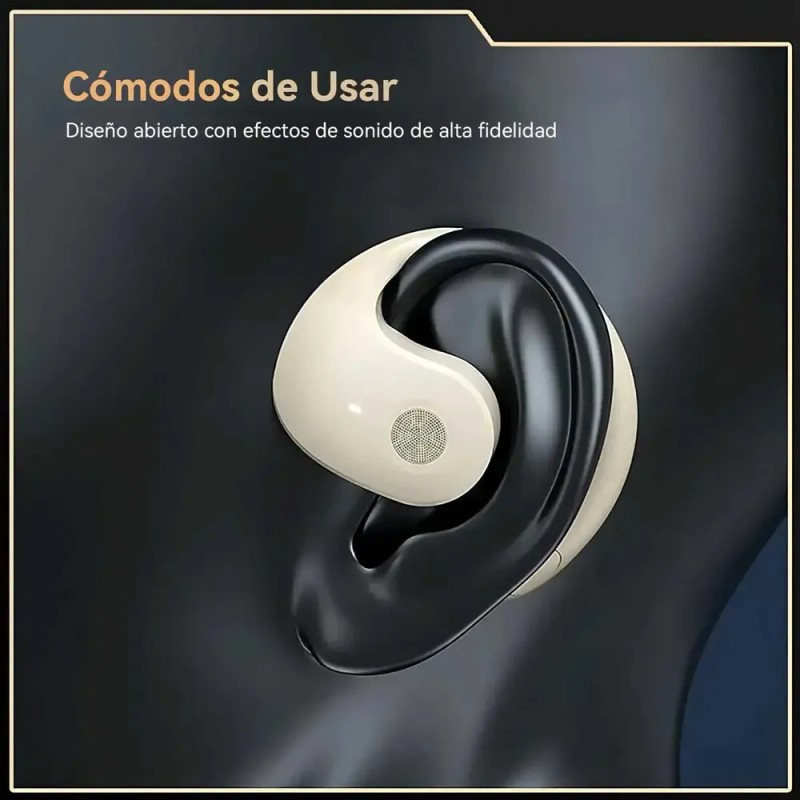Auriculares Deportivos Bluetooth, Diseño Redondo De Coco, Gancho Y Táctil,