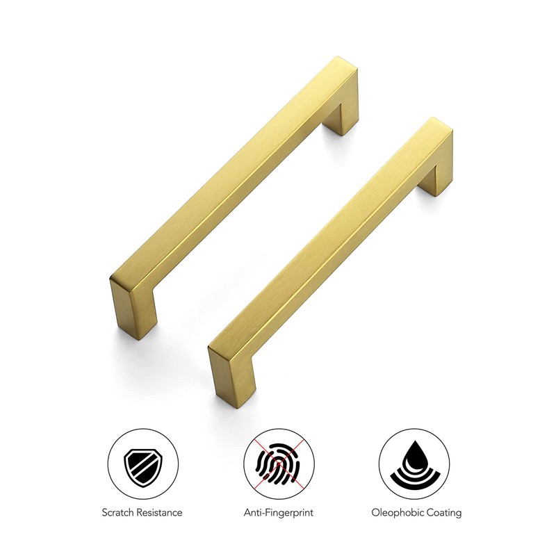 Ravinte 15 Pack 5 Inch Kitchen Square Cabinet Handles Cabinet