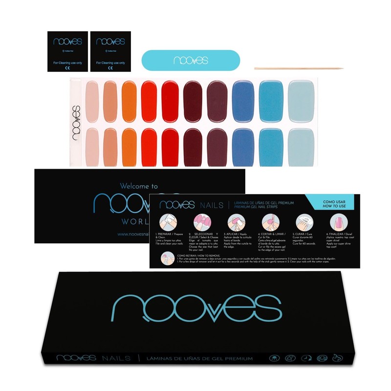 NOOVES NAILS Premium Precurry Gel Nail Wraps - Melody |