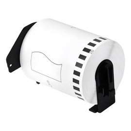 1 Roll Continuous Length Paper Tape Replacement for Brother DK-2243 4" x 100' 101mm x 30.4m Black on White, Compatible with Brother QL Label Printers Labels, Shipping Labels, Barcode Labels