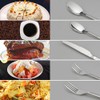 Lesbin 80-Piece Stainless Steel Knife Fork Spoon / Flatware, Service
