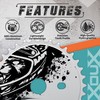 XOUX GRIZZLY 3/32" Alloy Chainring for One-Piece Crank – 44T
