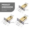 35mm Mute Tubular Mortice Latch with Stainless Steel Faceplate for