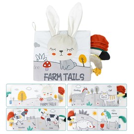 Figfey Cloth Picture Book Animal Soft Book Interactive Book Cloth Book Sound Outing Goods Toy Educational Toy Toy Newborn 0 Years 6 Months 1 Year Baby Book Child Children Child Baby Kids Stylish Cute