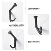 Ciieeo Railroad Spike Hooks 4pcs Coat Towel Door Cast Robe