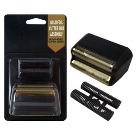 HaeKap Upgraded Replacement Foil & Cutter Bar Assembly For Wahl 5 Star Shaver - Black Gold