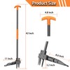 Stand Up Weed Puller Tool,Weeder,Hand Weeding Tool with Long Ergonomic