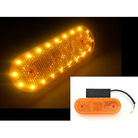 LED Marker Light 12/24 V Outline Light Trailer Truck 114 x 63 x 40 mm E20 Yellow