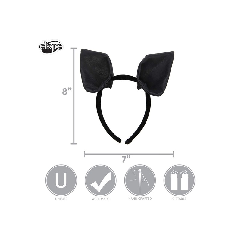 Elope Bat Ears Headband, black