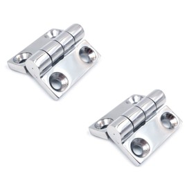 2X ZONADAH 316 Marine Stainless Steel Casting Hinges,38mmX38mm,4.5mm Thick, Door Hinges for Fishing Boat, Yacht, RV, Folding Table, Cabinet, Wardrobe