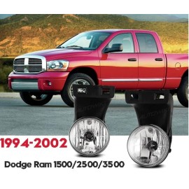 vspec NEW Set  Clear Lens Bumper Fog Lights Lamps 94-01 DODGE RAM w/ Bulbs