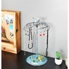 Golden Turquoise Bird Rotating Necklace Holder Bracelet Stand/Jewelry Organizer/Jewelry Tree