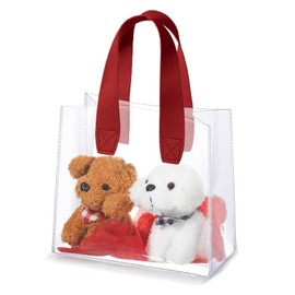 Zikanga Pool Bag, Plastic Bag, Tote Bag, Transparent, 9.8 x 9.1 x 5.7 inches (25 x 23 x 14.5 cm), Stylish, Large Capacity, Waterproof, Beach Bag, Slippers, Cosmetics Holder, Beach Bathing, Storage for