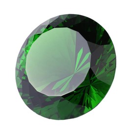 Crystal Glass Diamond Shaped Decoration, Green 60mm Jewel Paperweight,Gift Decoration Idea For Christmas, Thanksgiving (Please identify our brand Yarr Store)