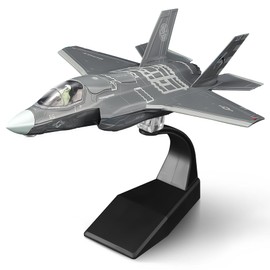 HANGOU 1/72 F-35B Lightning II (flight mode) military model aircraft fighter made of alloy model aircraft model aircraft for collecting and displaying