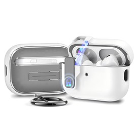Anlalish Compatible Airpods 4th Generation Case Compatible with Carabiner Stylish Earphones Airpods 4 Covers Cute Lightweight Airpods with Secure Lock 4 Covers Shockproof Drop Prevention Popular