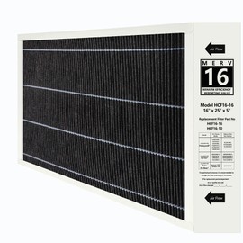 1 Pack X6672 16x25x5 MERV 16 Filter Compatible with Lennox X6672, HCC16-28 Healthy Climate Clean MERV 16 Home Furnace Filter for HVAC System, Part Number HCF16-16, HCF16-10