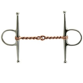 Coronet Single Twisted Copper Wire Full Cheek Horse Bit, 5-Inch