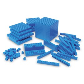Learning Resources Interlocking Base 10 Class Set, Multi (LER6358), 10 L x 10 W x 10 H mm