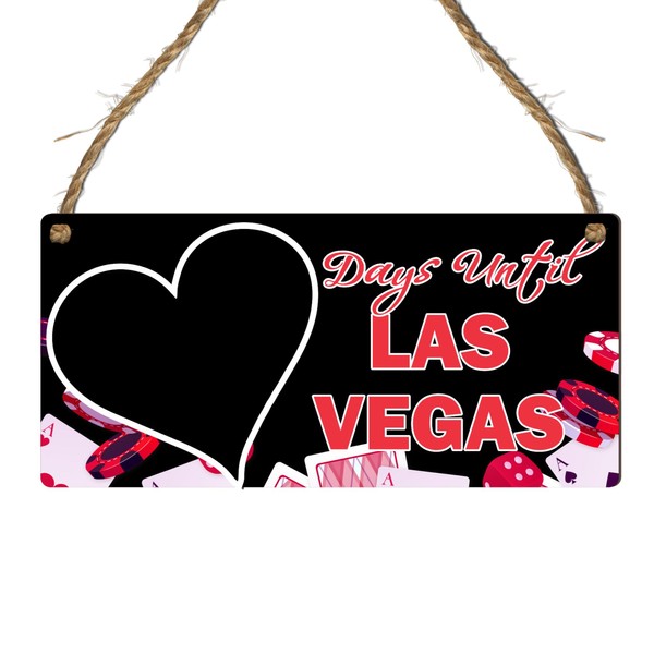 Days Until Las Vegas Countdown Plaque – Custom MDF Sign