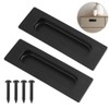 2 Pack Sliding Door Handle 4.75" Recessed Flush Finger Pulls,