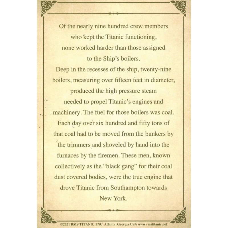 Titanic Authentic Coal Hourglass