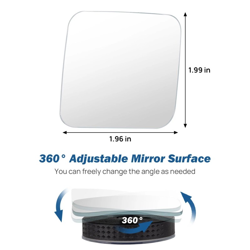 JOYTUTUS Blind Spot Convex Mirrors 2 Pack for Truck Car