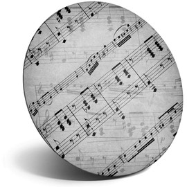 Destination Vinyl ltd Magnet for Refrigerator, Fridge BW - Musical Notes Sheet Music for Office, Cabinet and Whiteboard, Magnetic Stickers, 39471