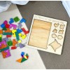 Idecor 3 En 1 Rompecabezas De Madera Tangram Montessori