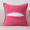 HAUSSY Hot Pink Throw Pillow Covers 20x20 Inch Set of
