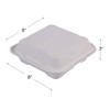 ECO PRODUCTS Compostable Vanguard 8" Clamshell To Go Containers, Case