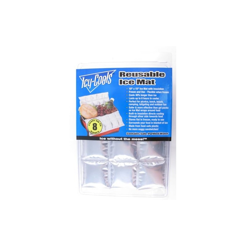 ICY-COOLS Reusable Ice Mat - Pink - Made in USA,