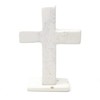 Global Crafts Hand-Carved Standing Soapstone Cross, 6.5 x 4.5 Inches,