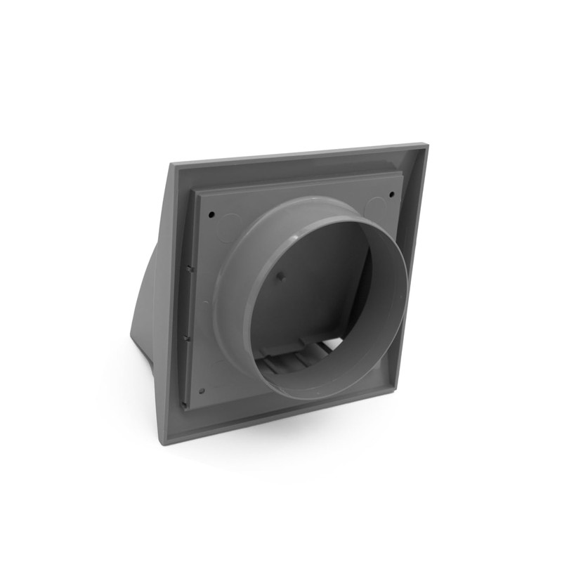 H&C VENT Grey Exhaust Hood Vent 190 mm with 125