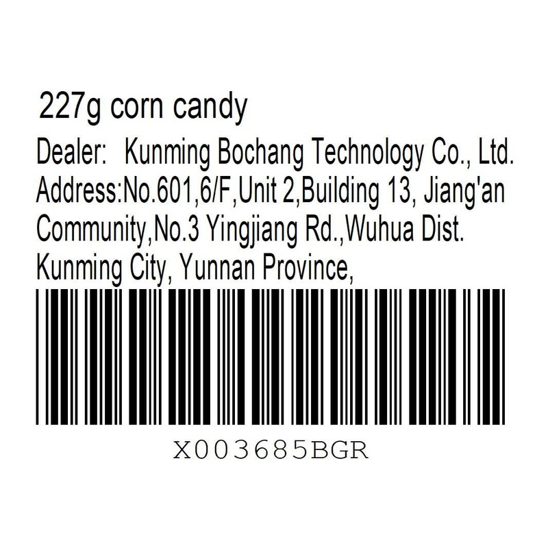 White Rabbit Toffee 227g (8oz.) Corn Flavor White Rabbit Toffee