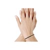Les Poulettes Jewels - Bracelet Black Simple Leather Stainless Steel