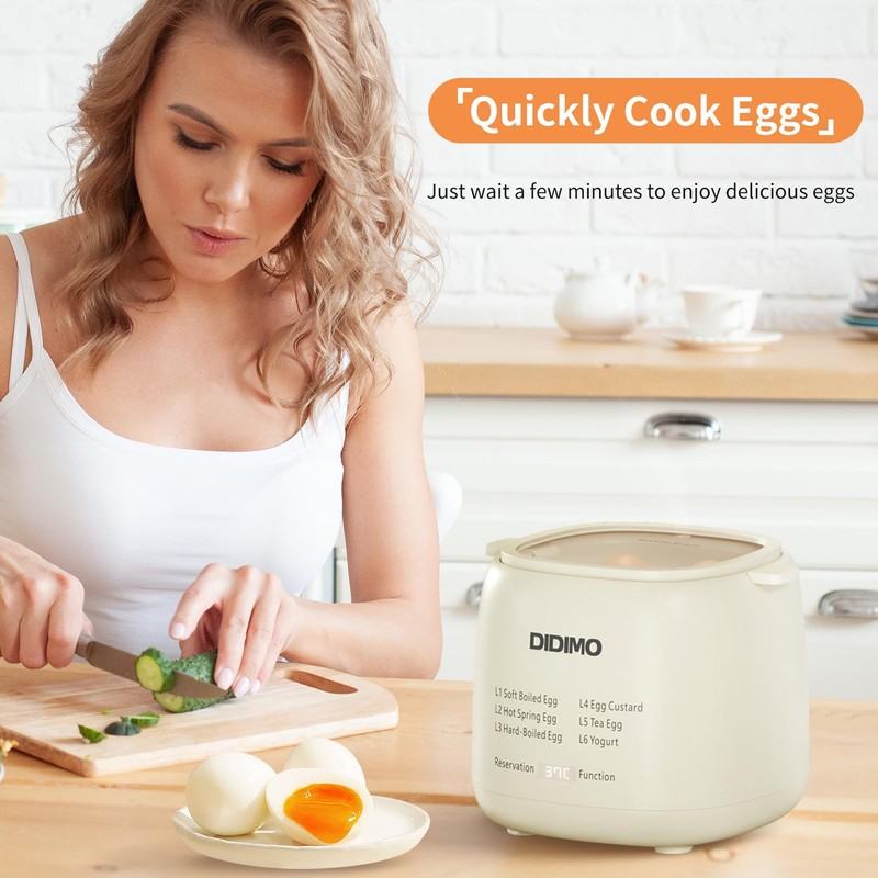 Rapid Egg Cooker, Timable Egg Cooker for Hard Boiled Eggs,