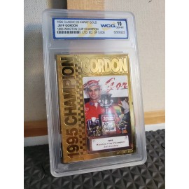 Champion 1995 Winston Cup Champion Jeff Gordon 23kt Gold Limited Edition Of 5,000