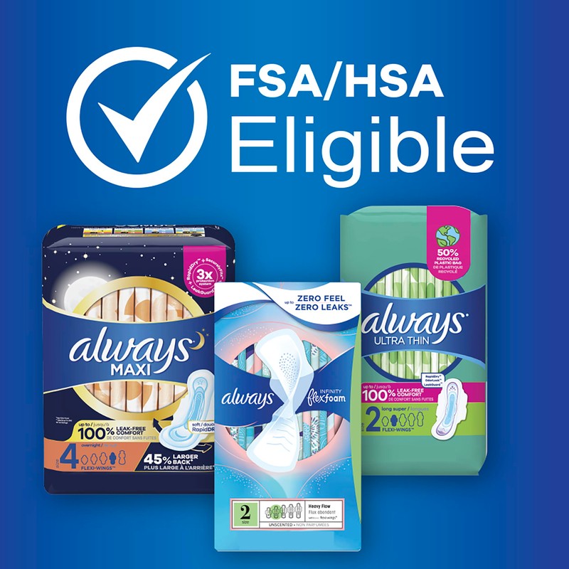 Always Ultra Thin Pads Size 2 Super Long Absorbency Unscented