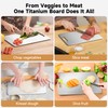 PEREHOME Titanium Cutting Board for Kitchen, Cutting Board Double Sided